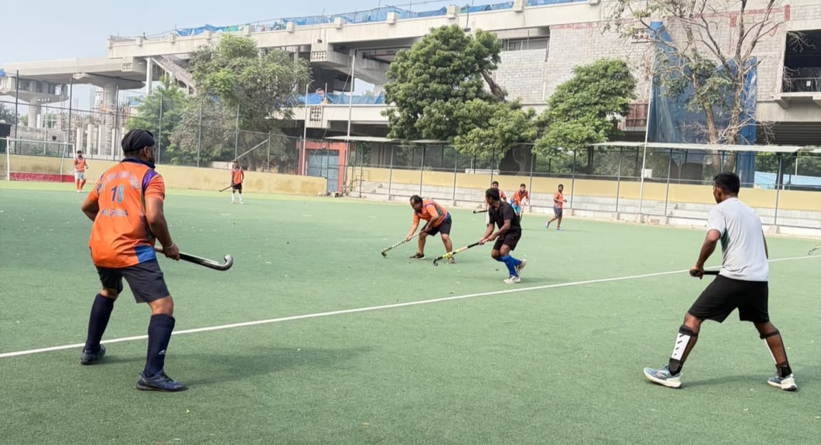 Passion for hockey defies age; Masters match ends in a 5-5 draw.