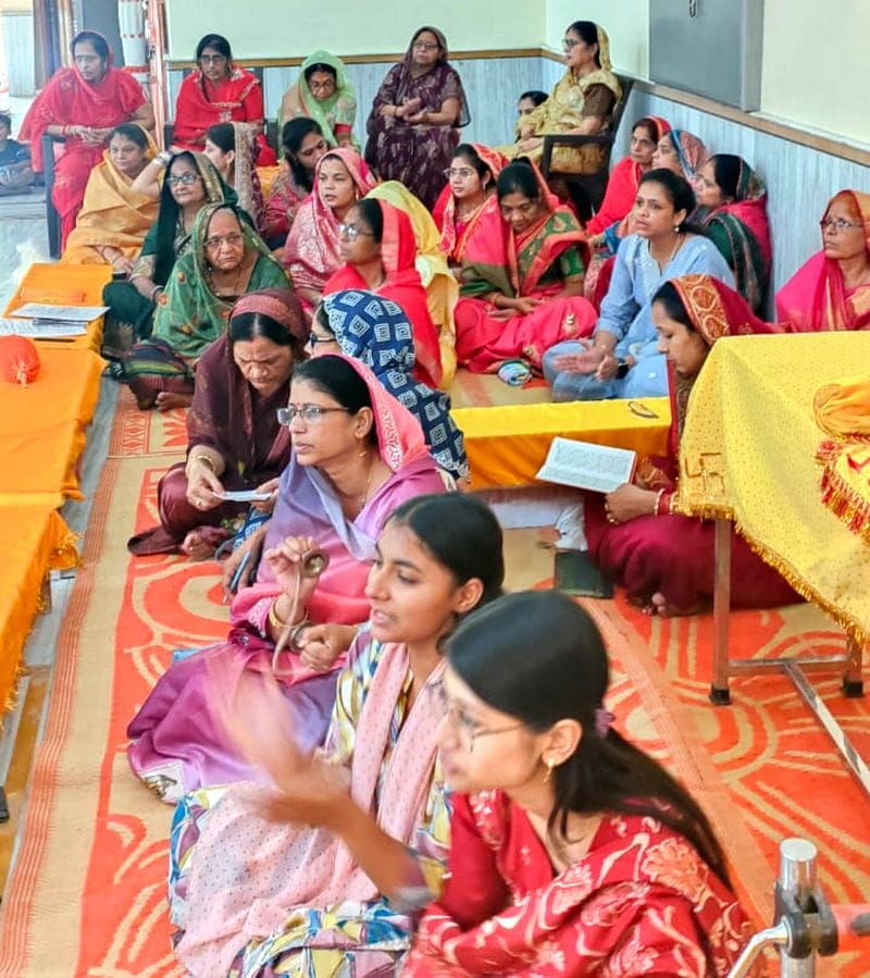 The virtue of supreme self-restraint was observed during the Paryushan festival.
