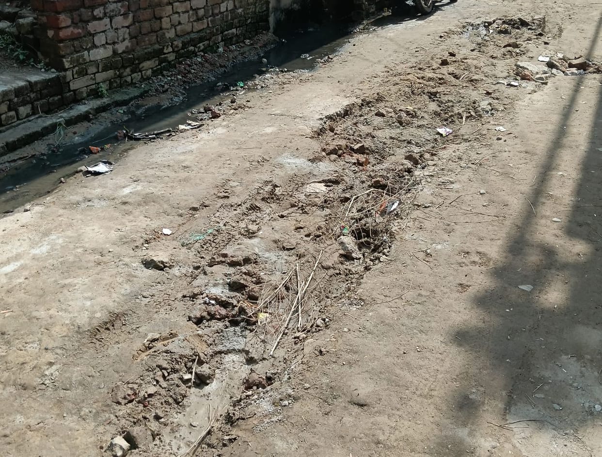 Roads dug up, potholes forgotten.