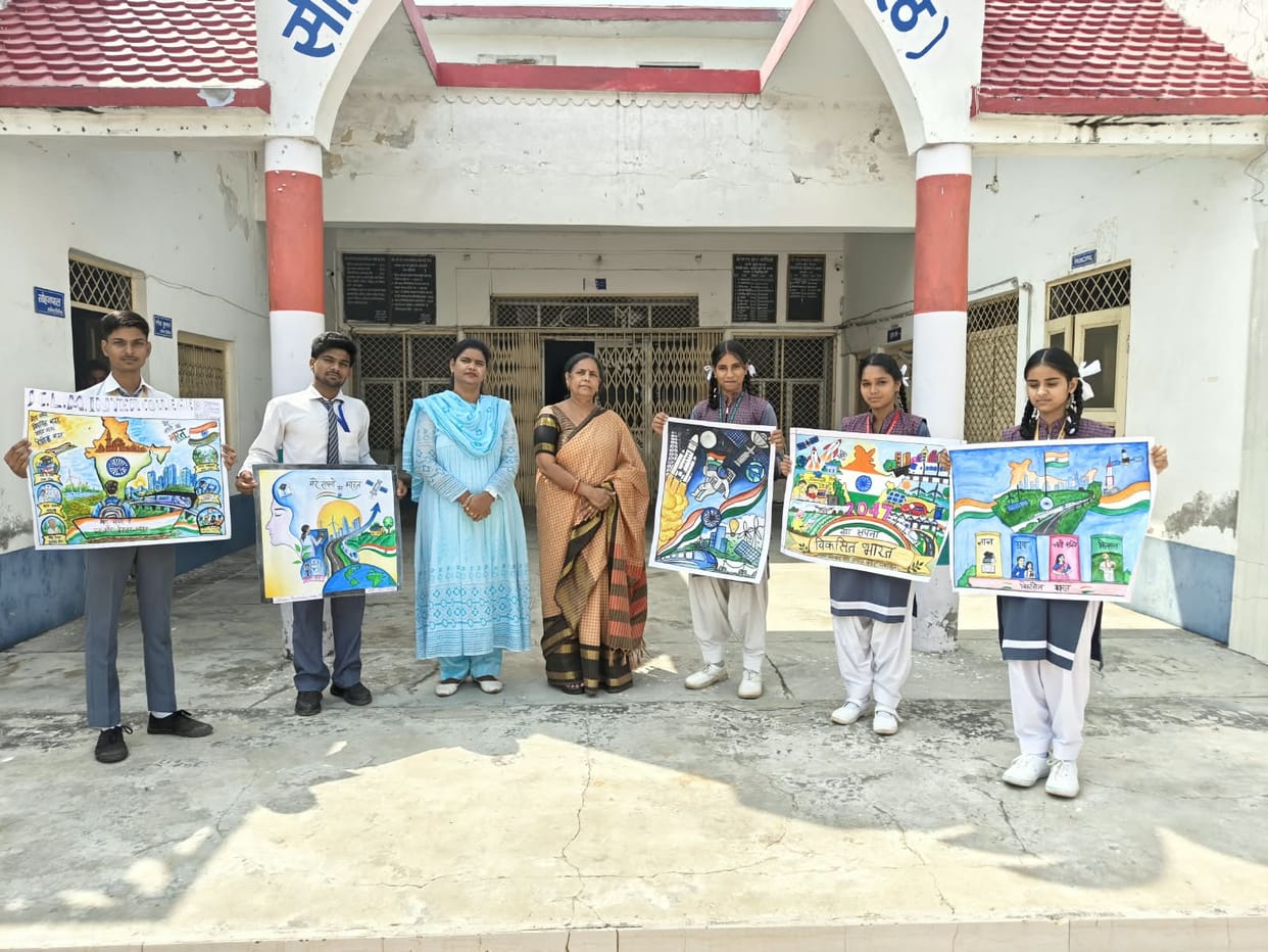 Alina won the essay competition, and Shubham excelled in painting.