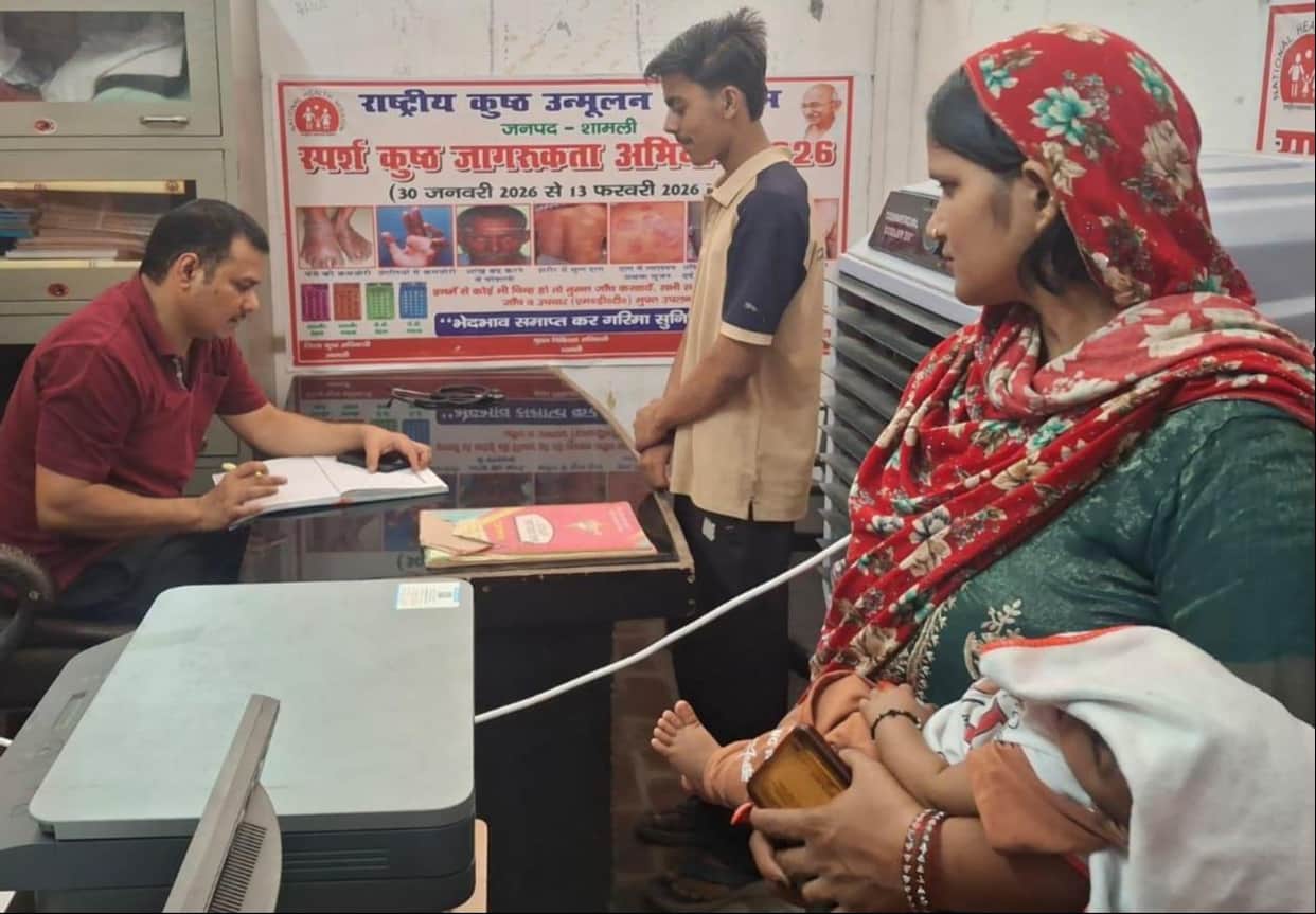 Patients with fever and cough arrived at the health camps.