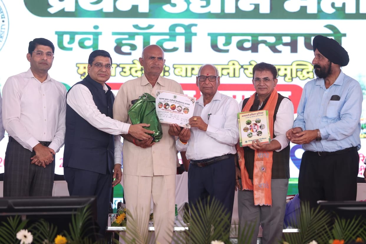 Farmers honored for adopting new varieties and practicing organic horticulture.