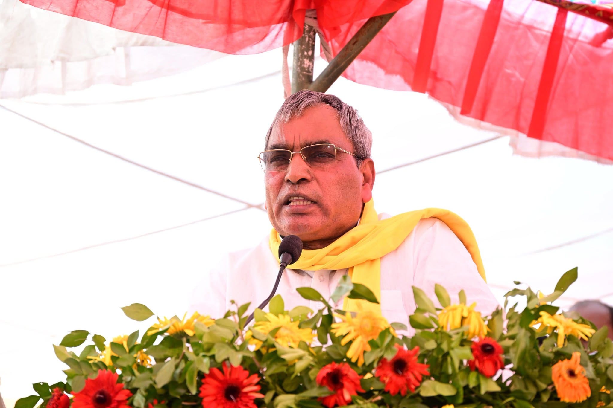 प्रभारी मंत्री ओमप्रकाश राजभर। स्रोत : सोशल मीडिया