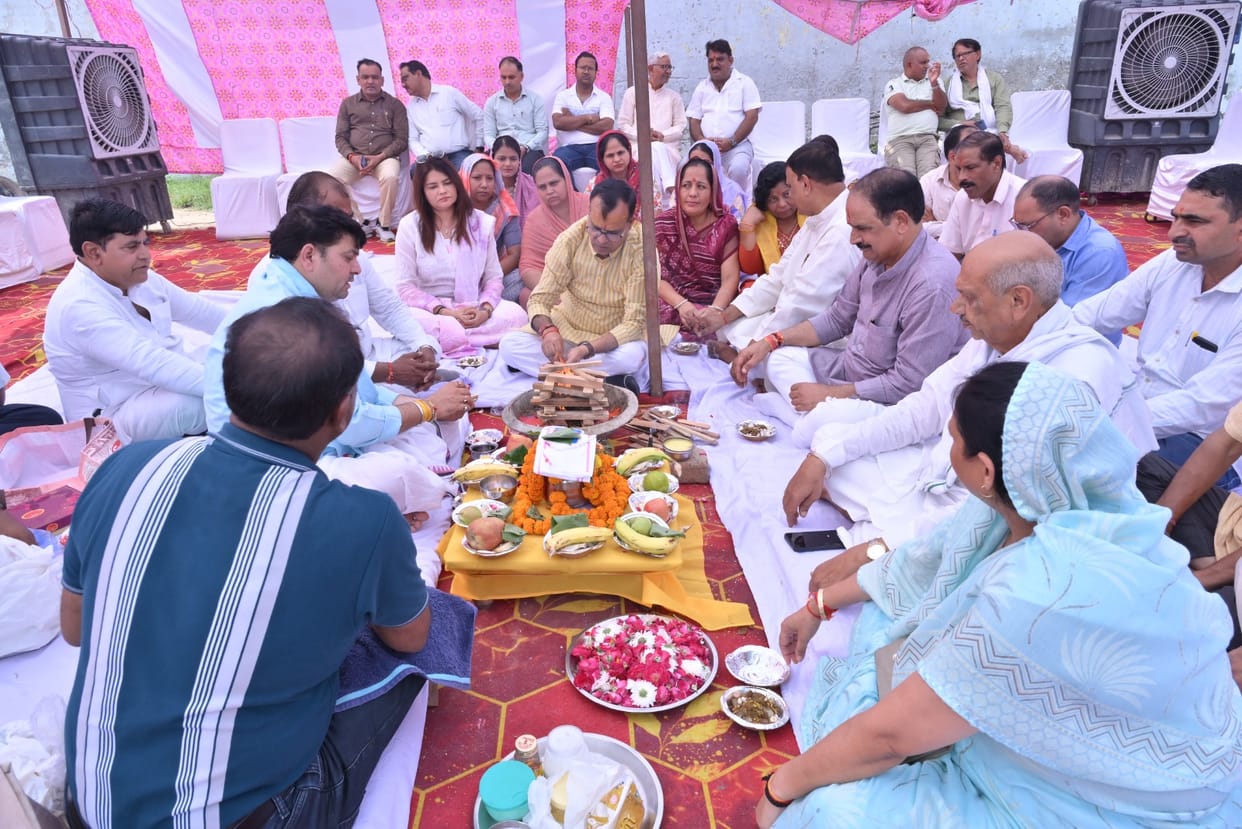 Ground-breaking ceremony for the Ramlila performance