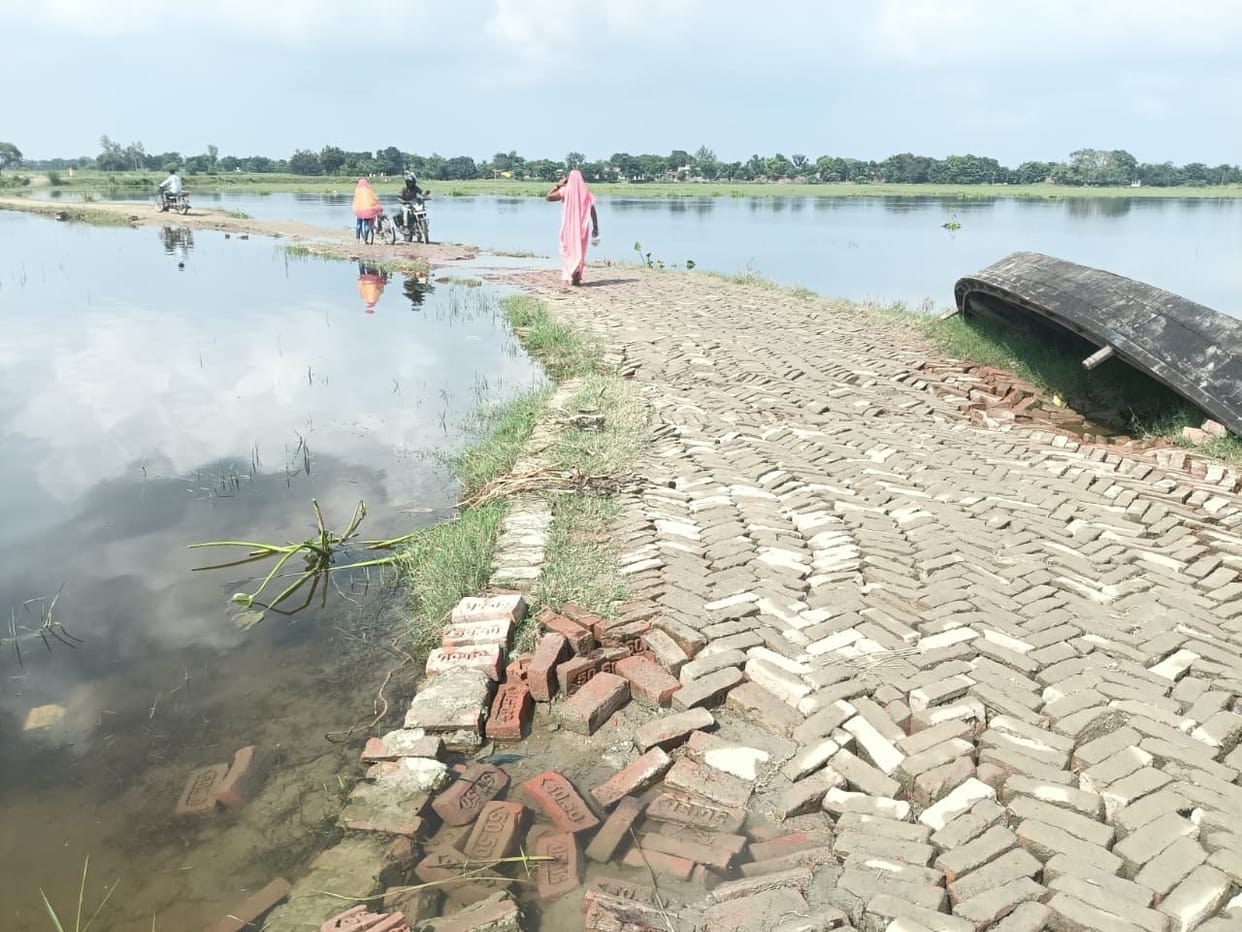 As floodwaters receded, infections began to spread in the villages.