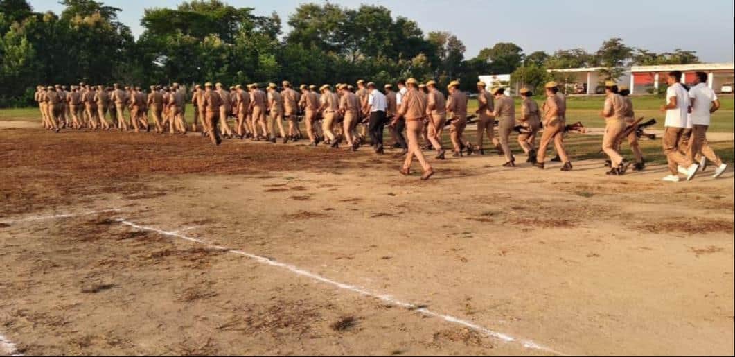 The ASP conducted a drill, organizing personnel into squads.