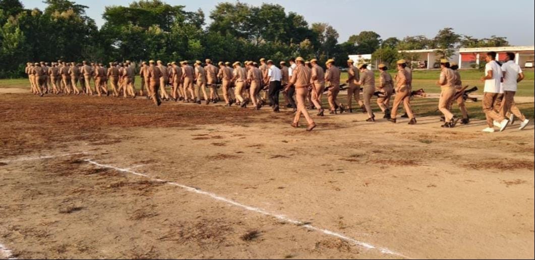 The ASP conducted a drill, organizing personnel into squads.