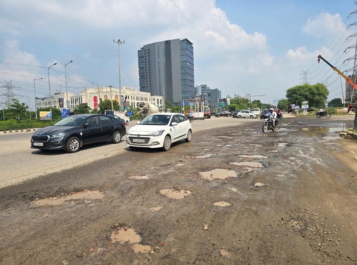 Crores Up in Smoke: Southern Peripheral Road Meets Its End Within Just a Year