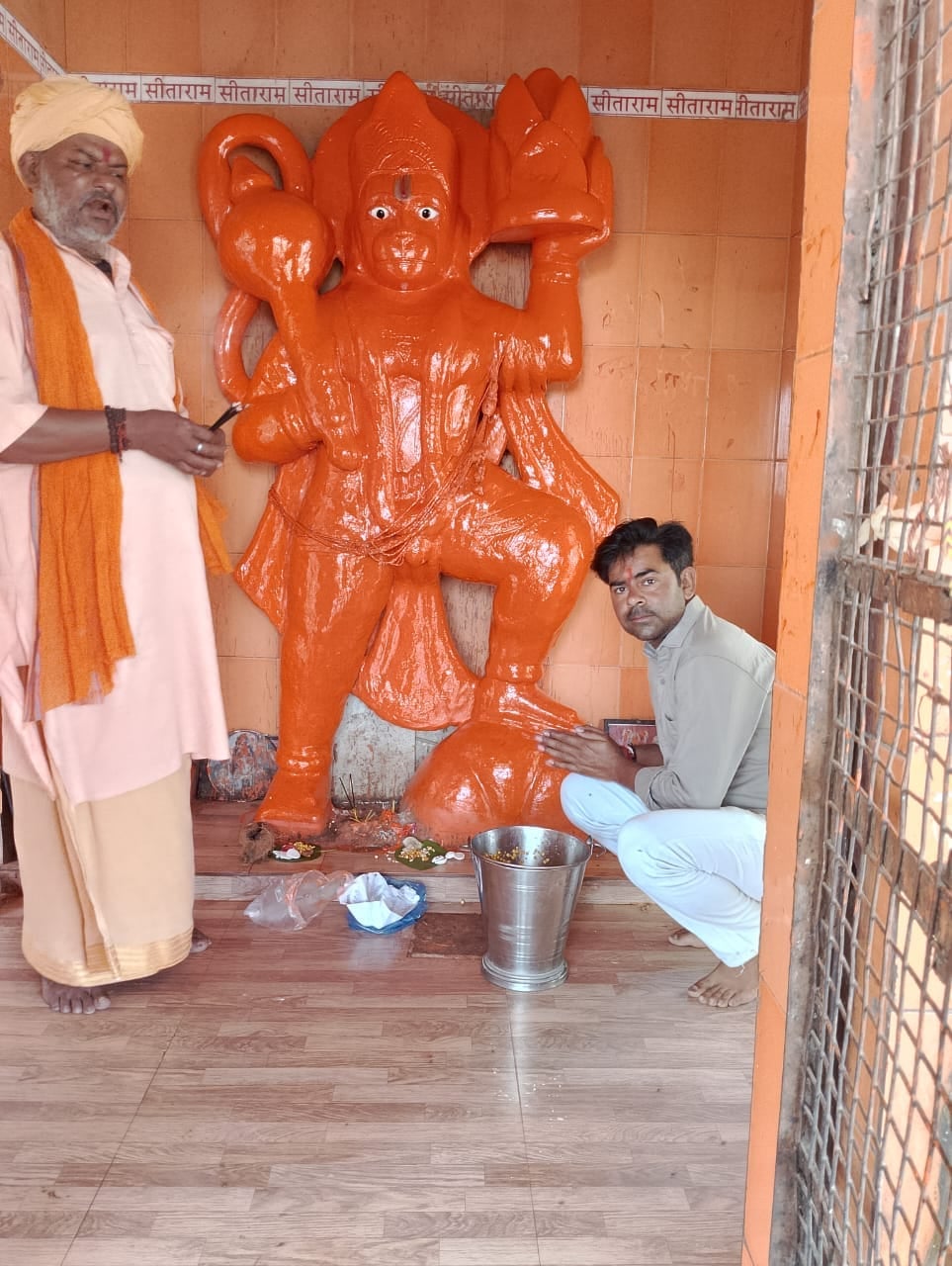 Devotees gathered at temples on Budhwa Mangal.