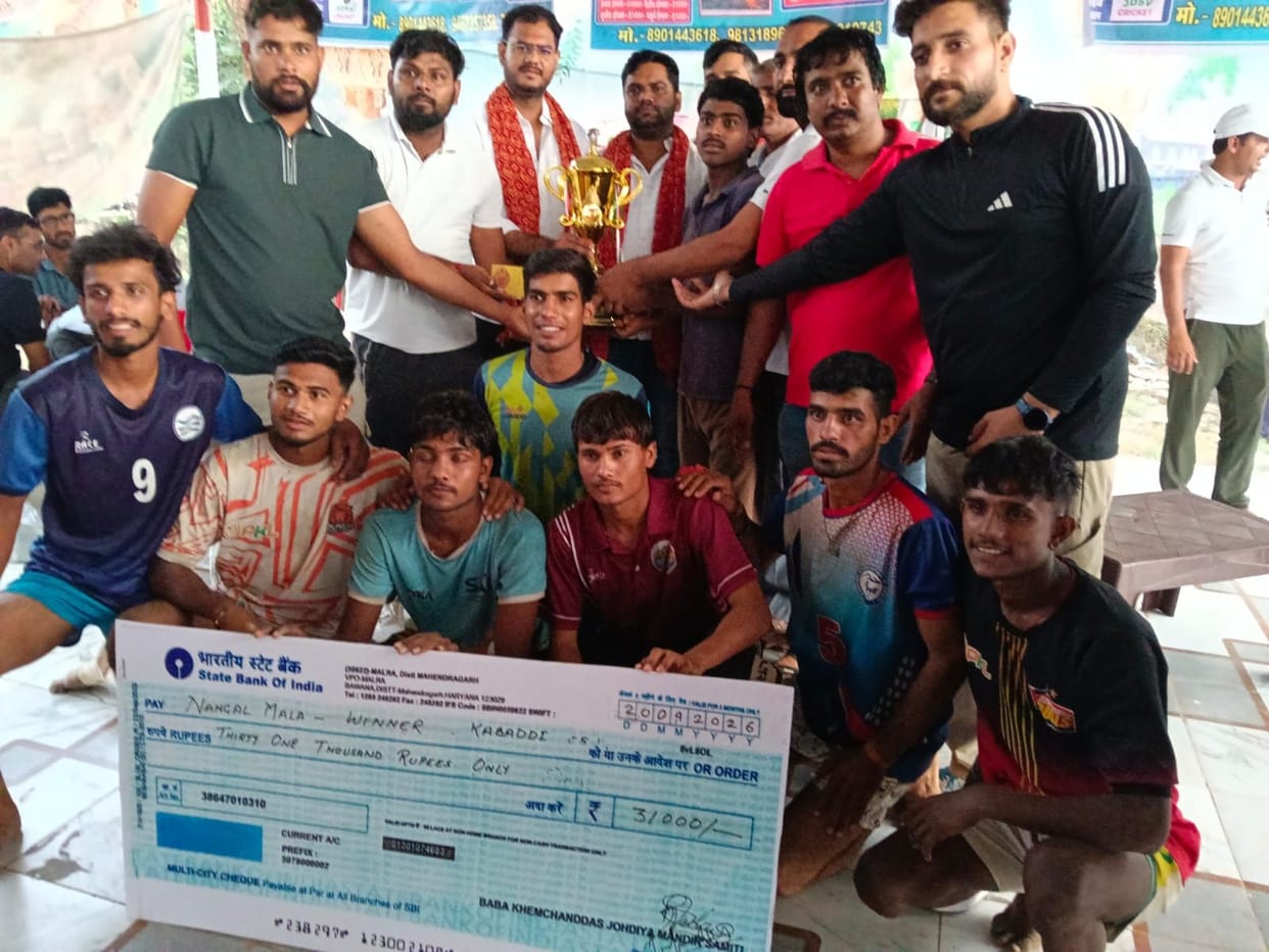 Nangal Mala defeated Tony Malda's team in Kabaddi.