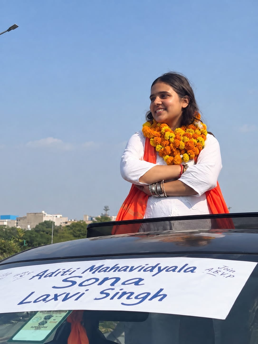 Lakshvi from Prayagraj elected Secretary in DUSU elections; wave of joy in her village