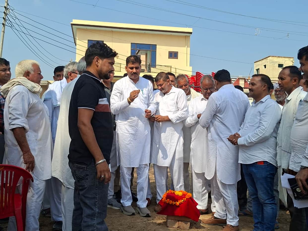 Laid the foundation stone for development works worth 2.50 crore.