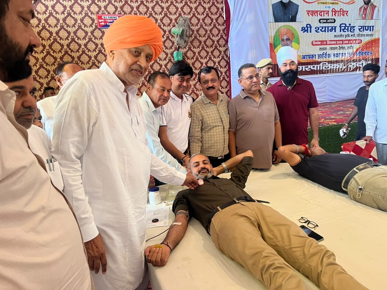 35 people donated blood at the camp