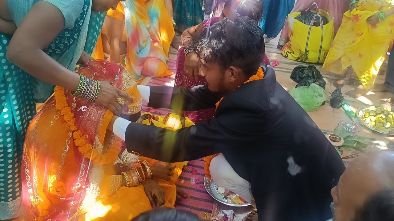 सोमवार को हुई थी देशराज व अनीता की शादी। फाइल फोटो