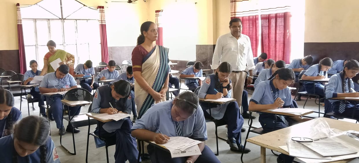 Children showed their talent in the Olympiad exam