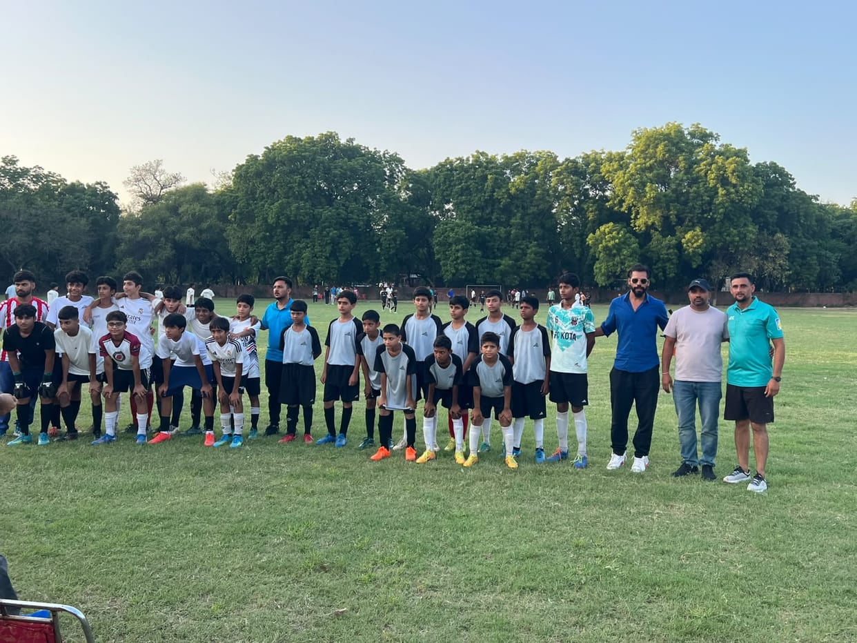 Nuh's Under-14 football team created history.
