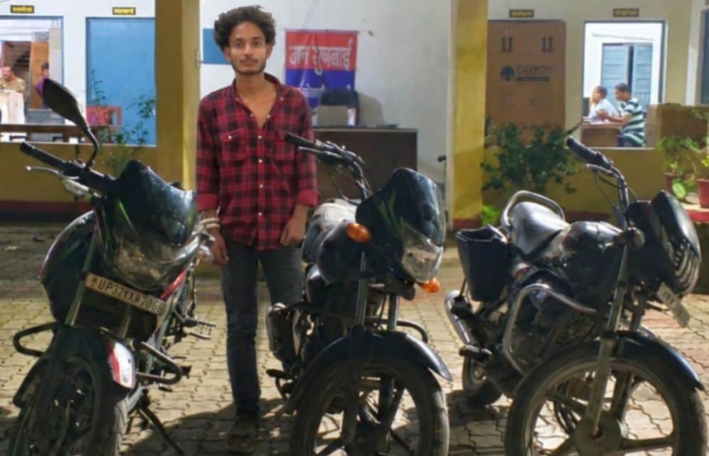Cunning thief arrested; three stolen bikes recovered.