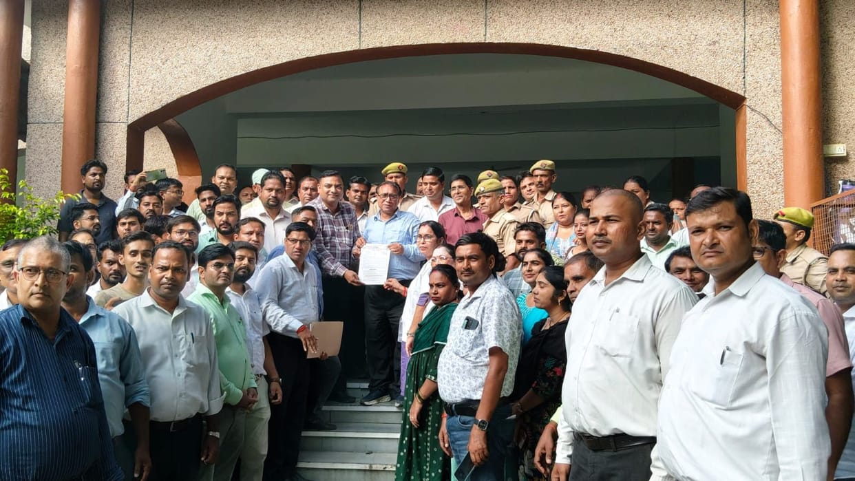 Contract workers protested for regularization and equal pay
