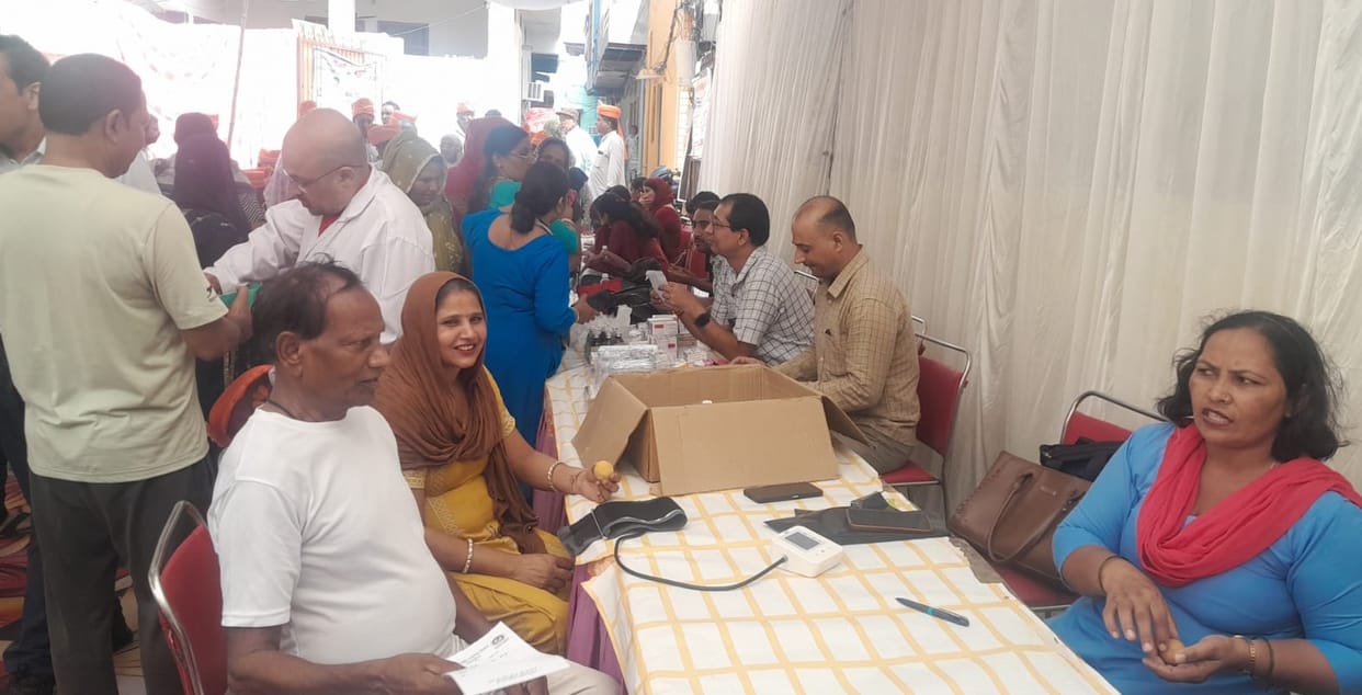 People availed themselves of health services.