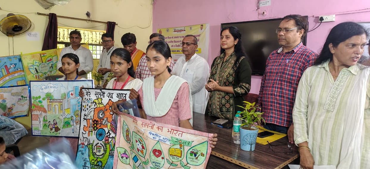 Students envisioned a nation with advanced technology.