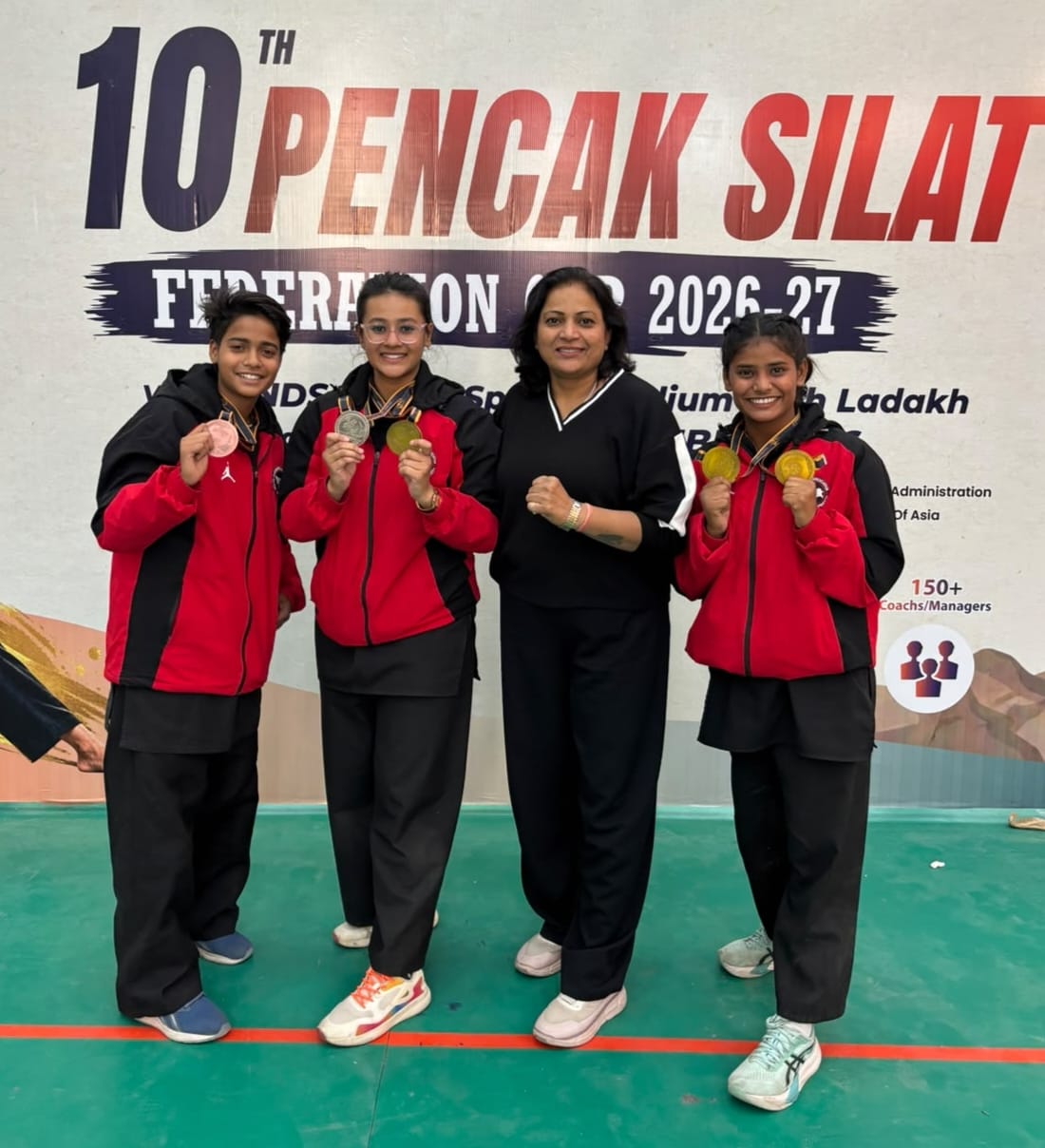 Agra's daughters win four medals in Pencak Silat.
