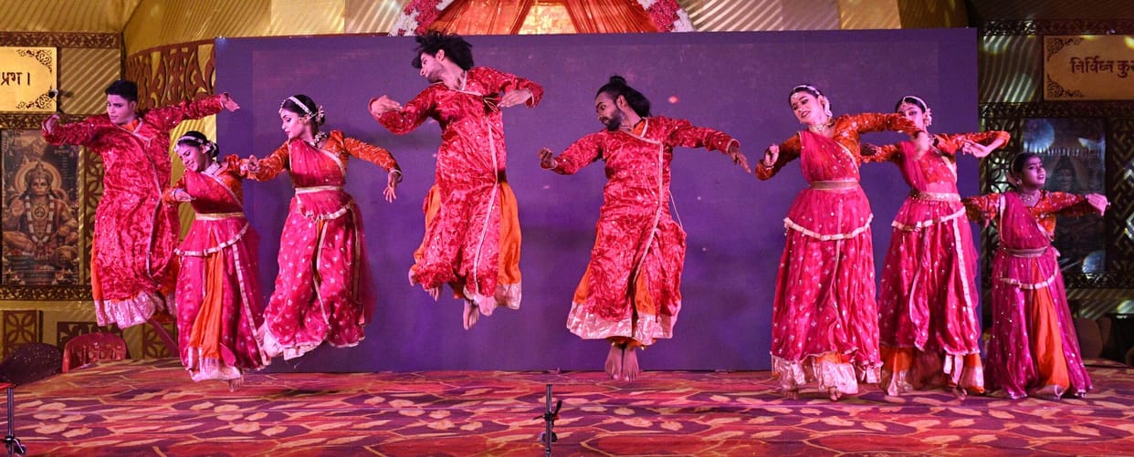 Vishnu's ten avatars took the stage.