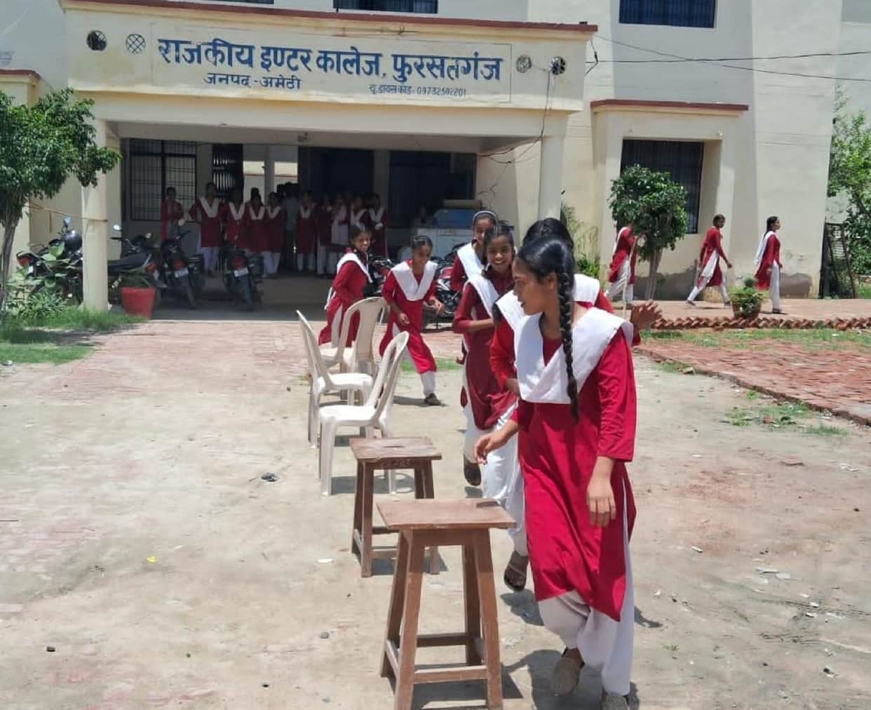Anamika wins the chair race