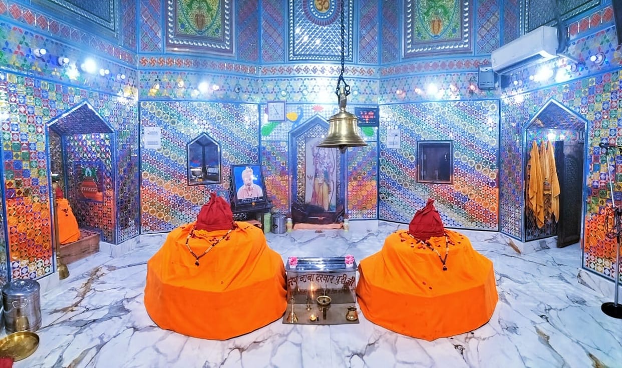The Mahant used to steal and sell silver from the staffs at the ancient shrine to fund his drug habit.