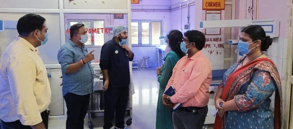Four-member central team inspected Mawana CHC.