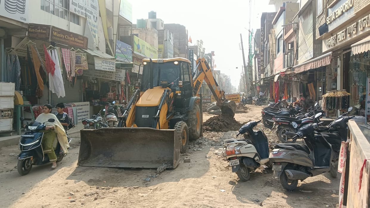 roads of city broke