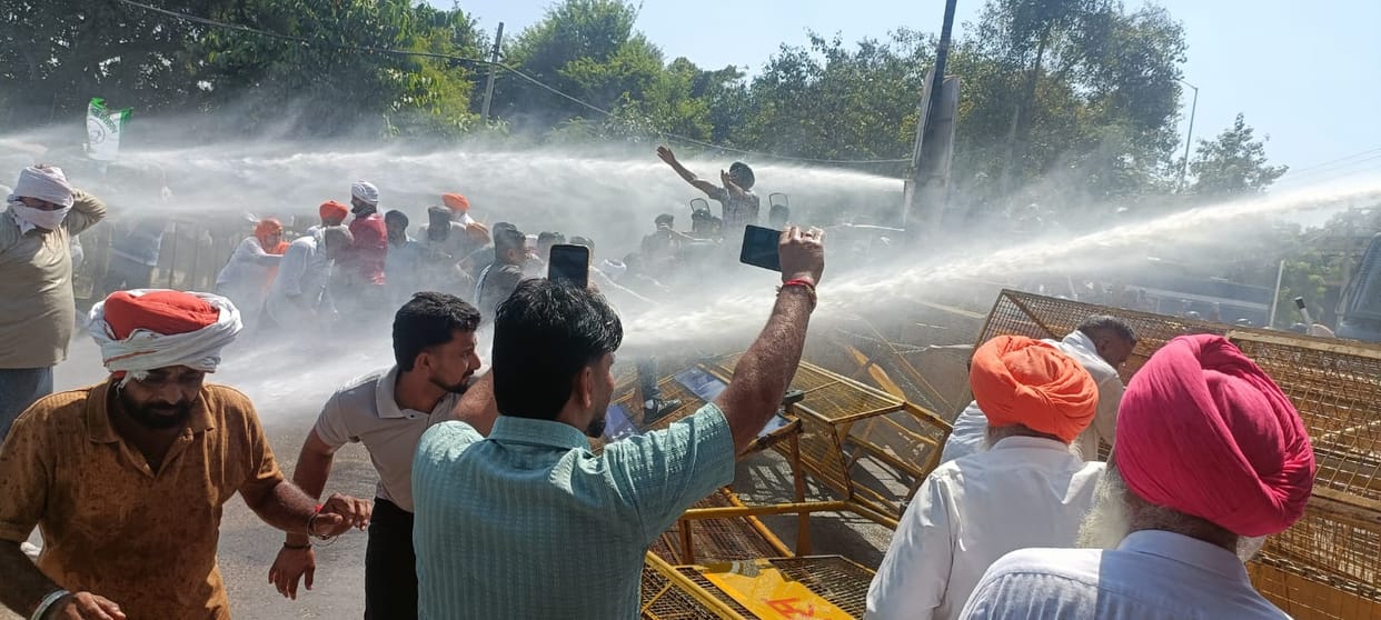 Struggle over paddy procurement: First, they were made to agree to face lathi-charges; then, a highway blockade was announced.