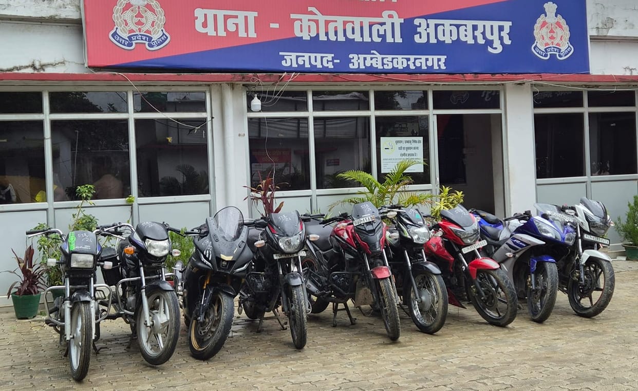 Nine stolen motorcycles recovered based on information provided by a juvenile offender.