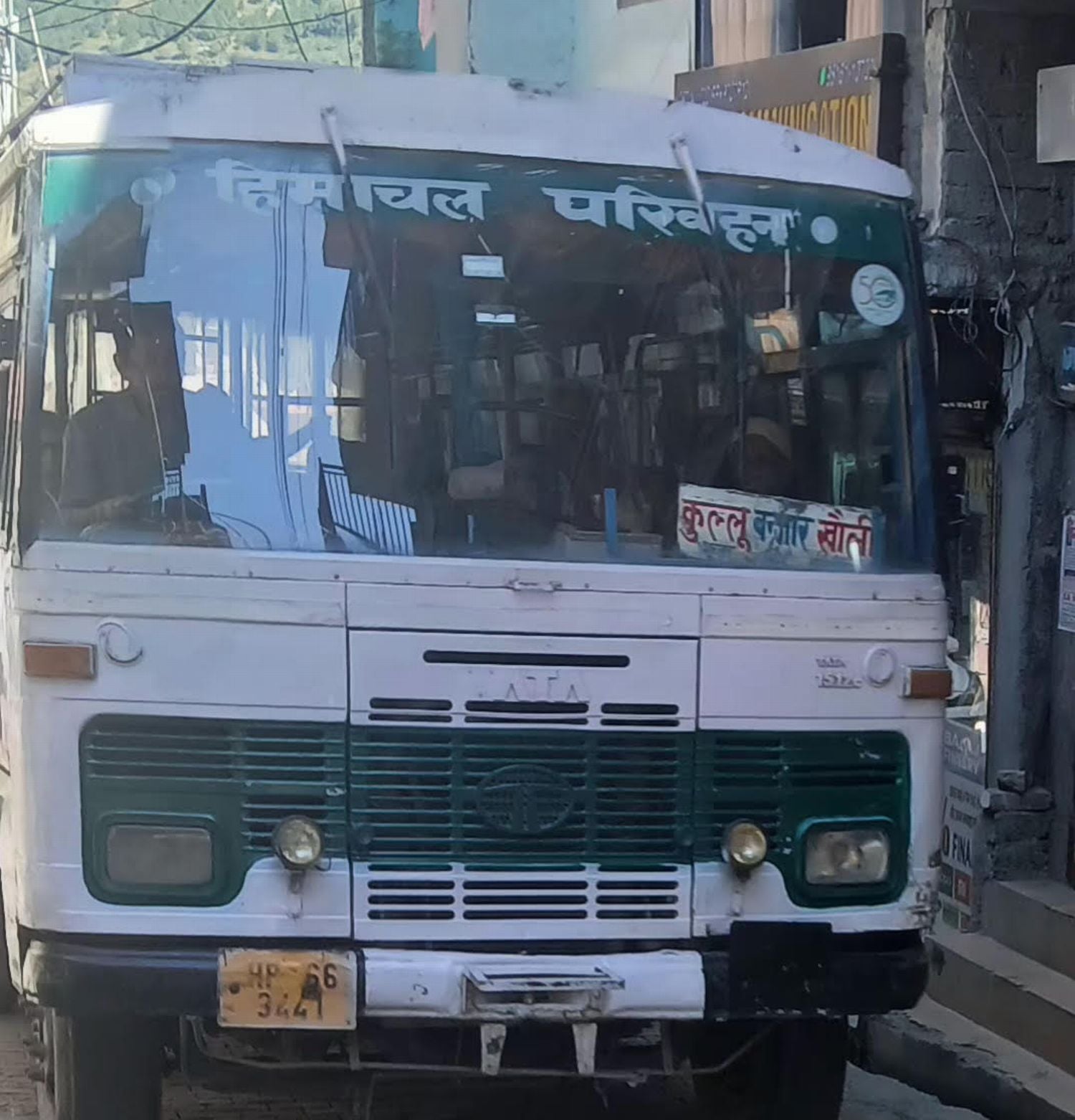 Buses resumed operations on the Jibhi-Chhatri route after a month and a half.