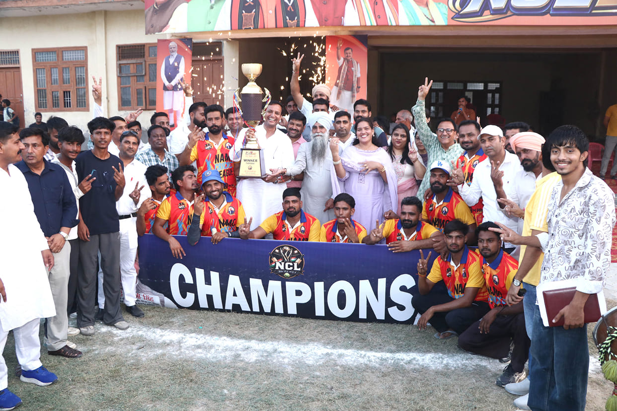 Fatehabad Club team wins Namo Cricket League title