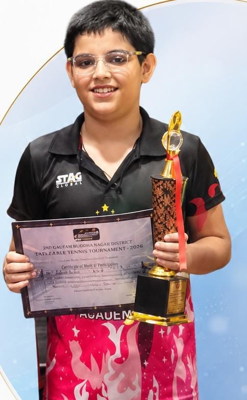 Rising Player: Garv Pandit aims to win medals in table tennis at the international level.