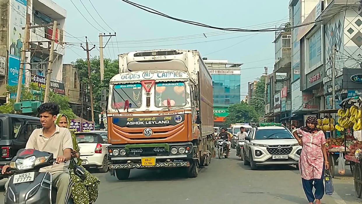 Rules flouted; traffic jams persist in the city.
