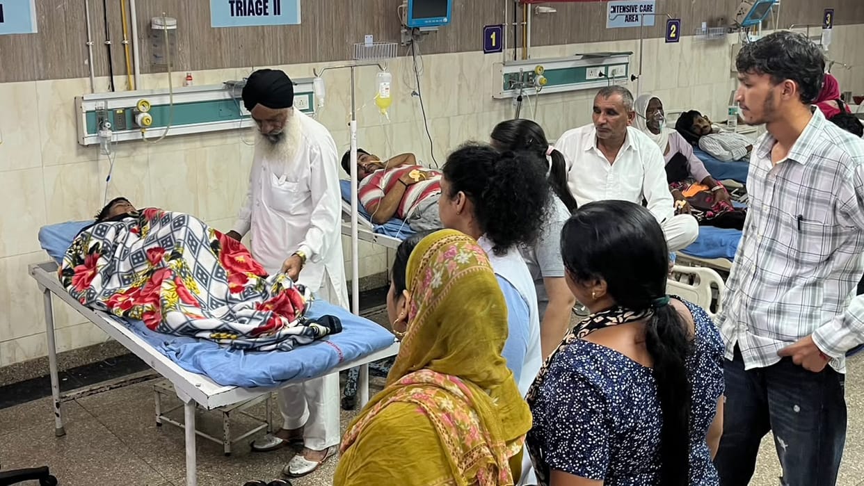 Thalassemia patient transfused unfiltered blood; hospital had run out of stock.