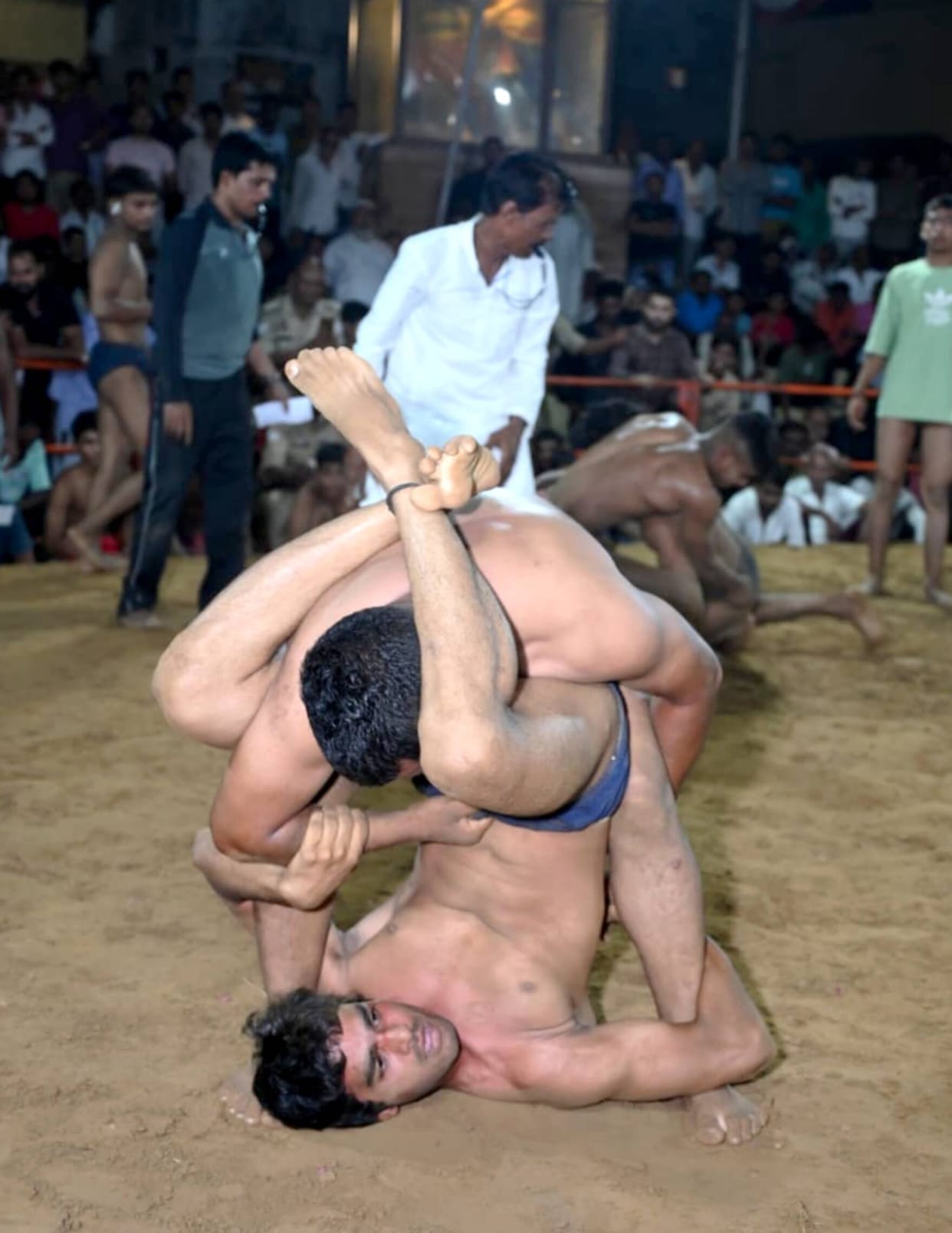 The wrestling match between Bhola and Tiger ended in a draw