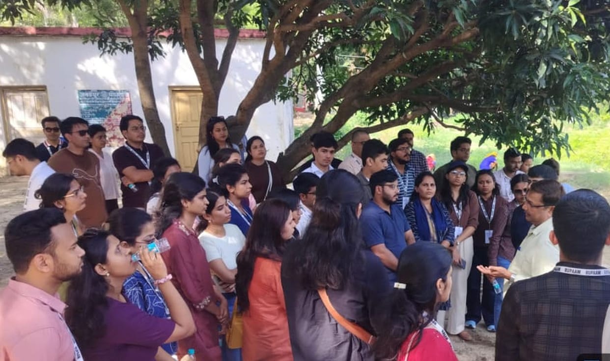 PCS trainees learned lessons in forest conservation at Sohelwa.