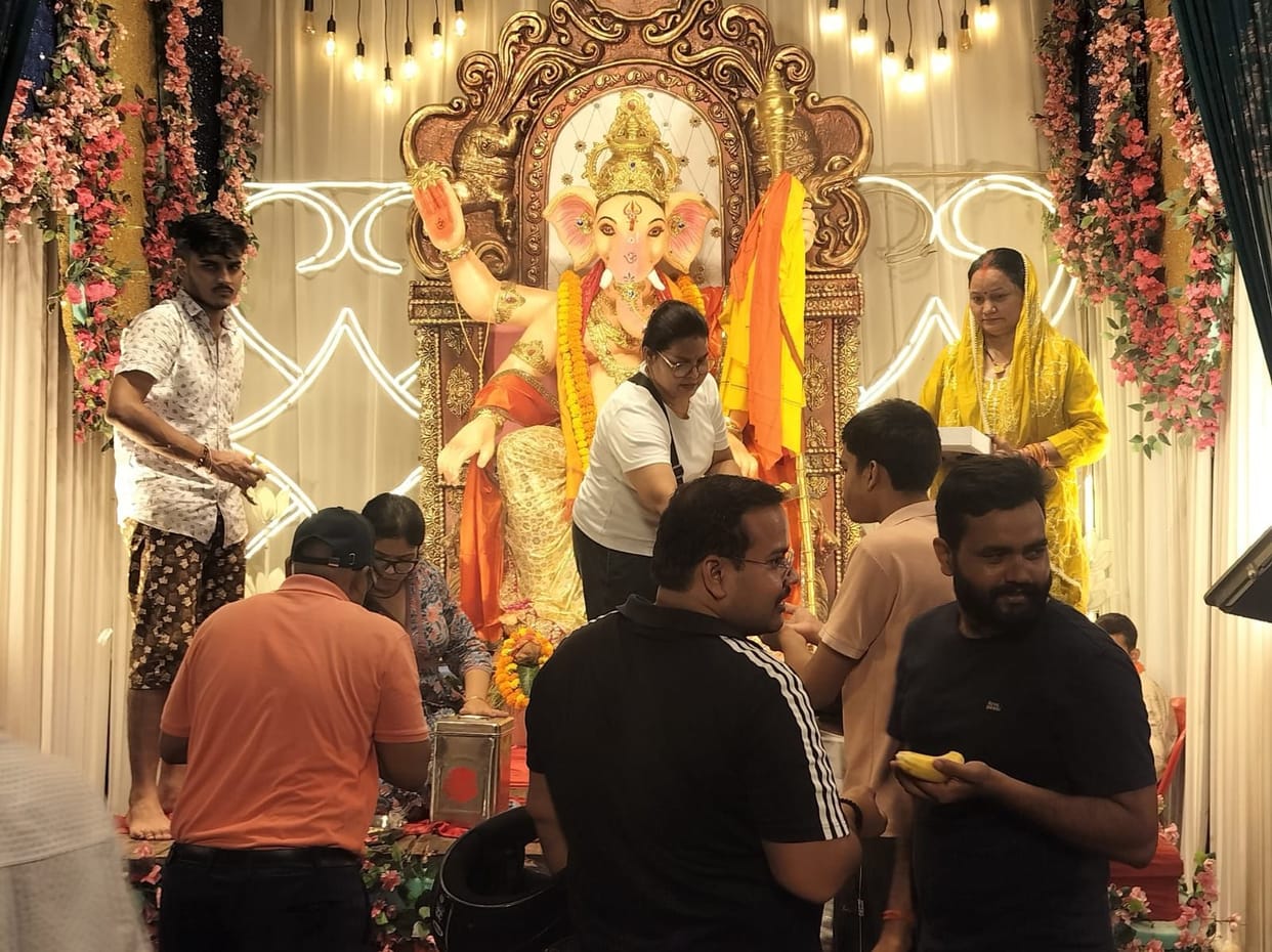 Devotees offered prayers during the Ganesh Festival