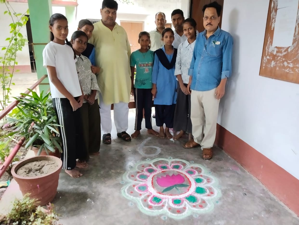 Rangoli competition held under the 'Seva Sankalp Abhiyan'