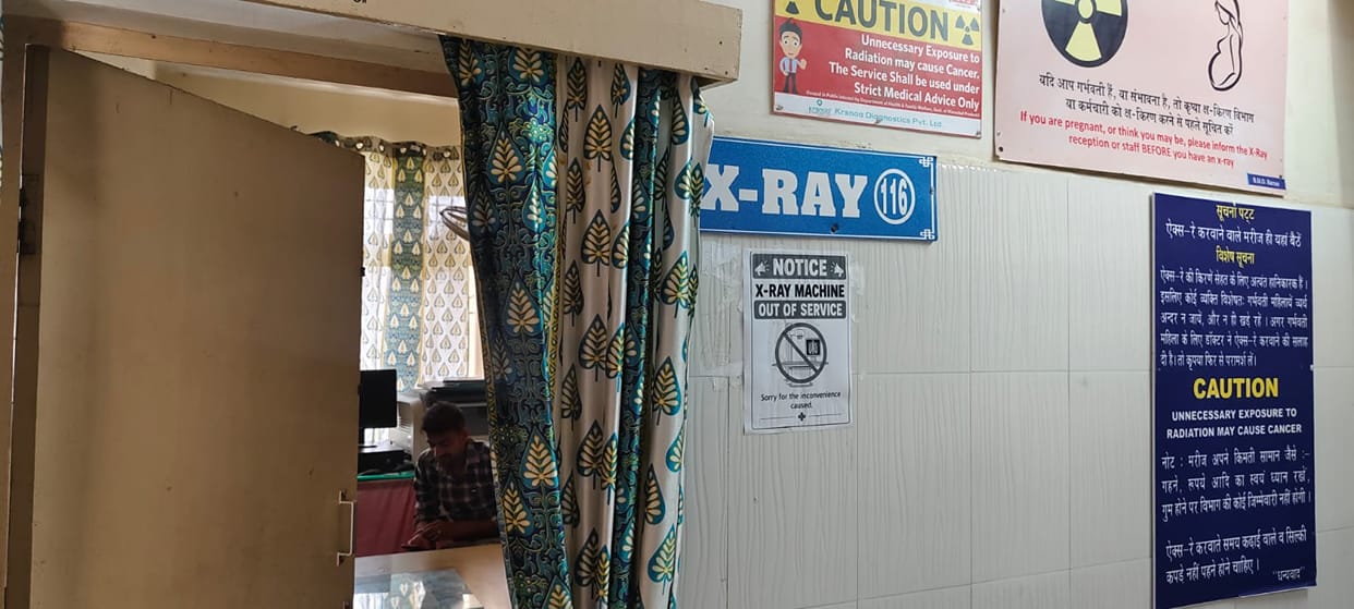 X-ray machine out of order for two weeks; patients facing difficulties.