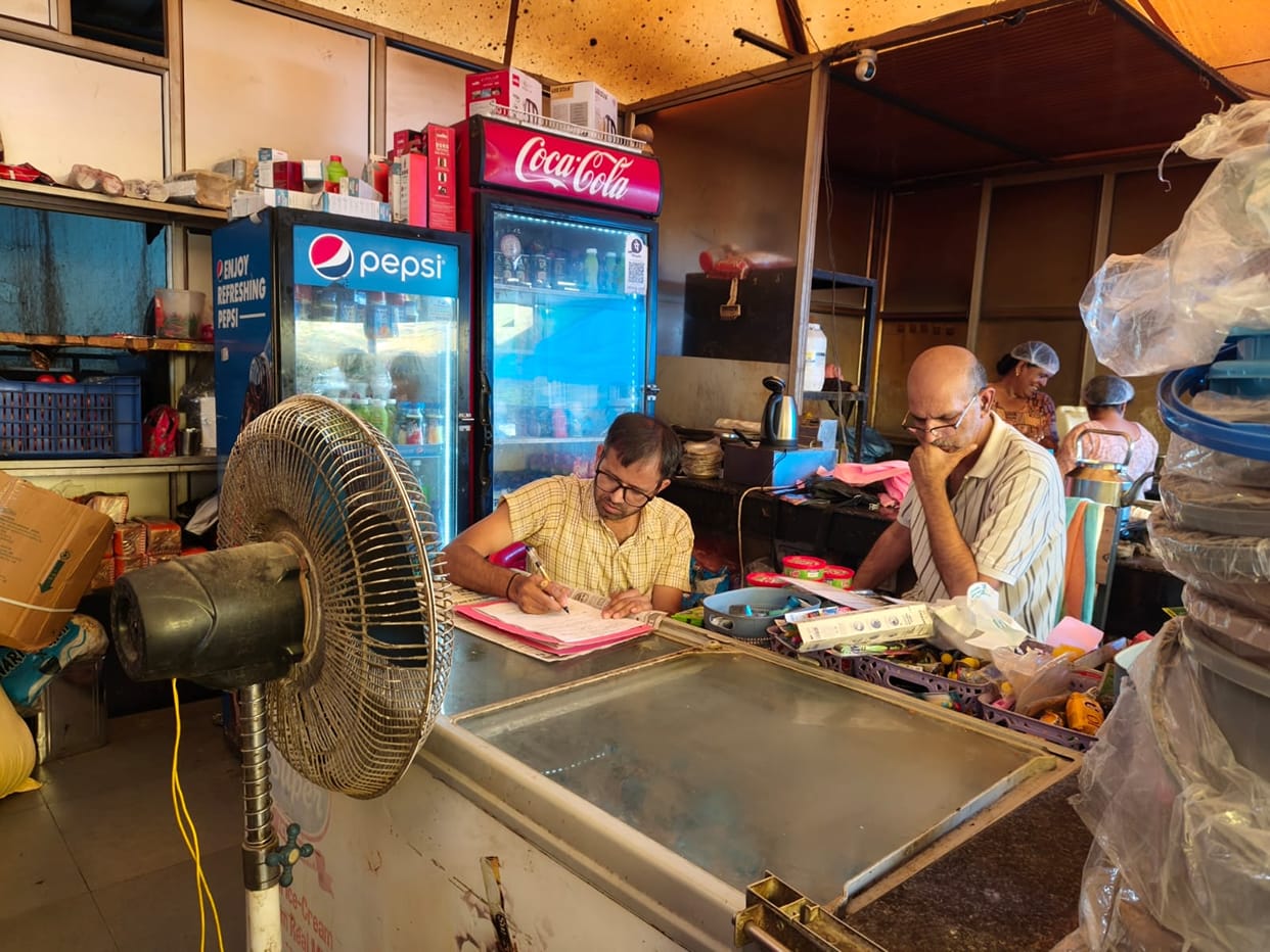 Department raids dhabas and hotels near AIIMS; price lists found missing.