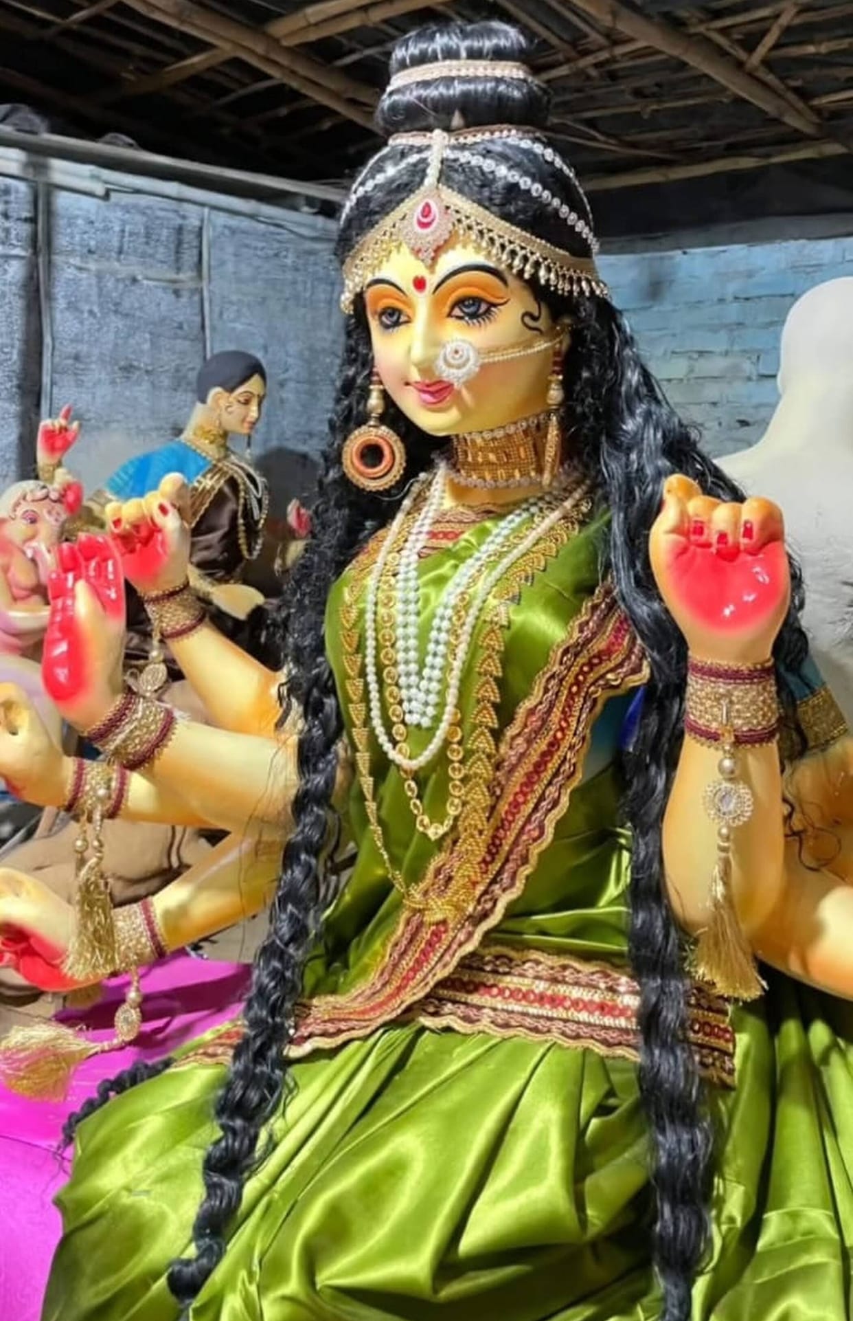 Navratri preparations intensify; puja pandals to be set up from the town to the villages.