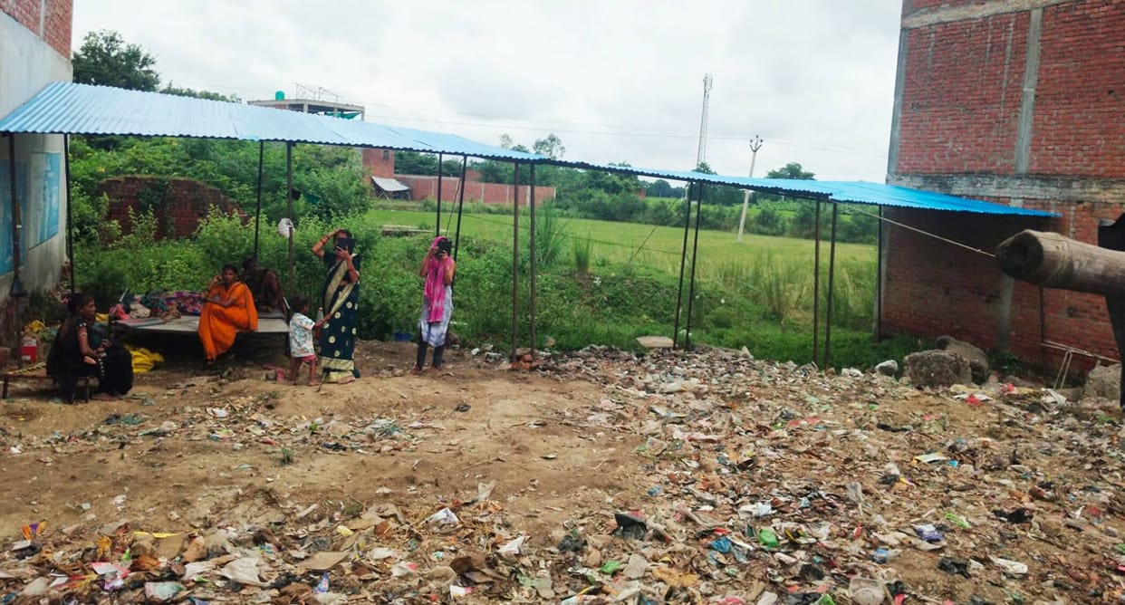 Former MLA and Village Head at loggerheads over construction on land acquired via sale deed.