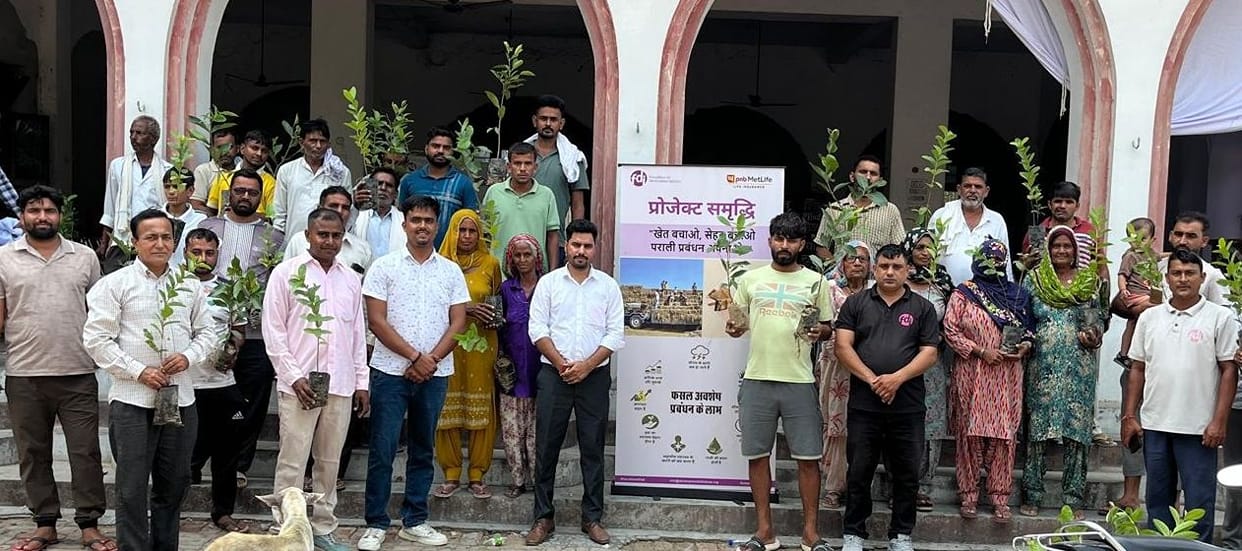 Farmers in Uchana took an oath not to burn stubble.