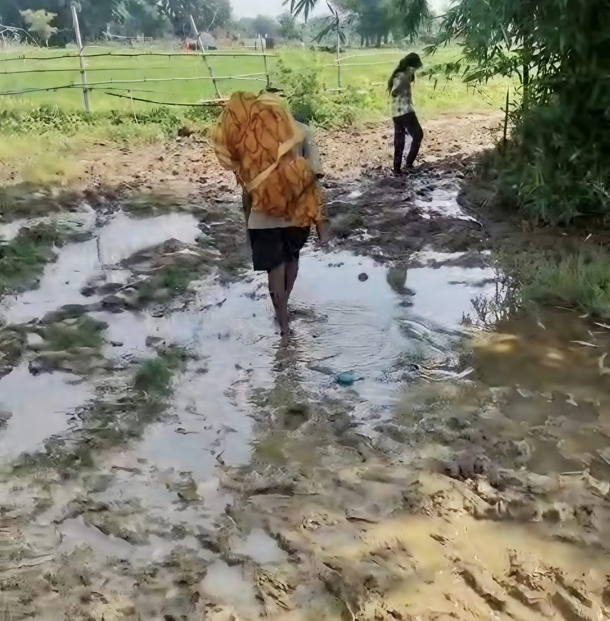 Footpath even after 79 years of independence