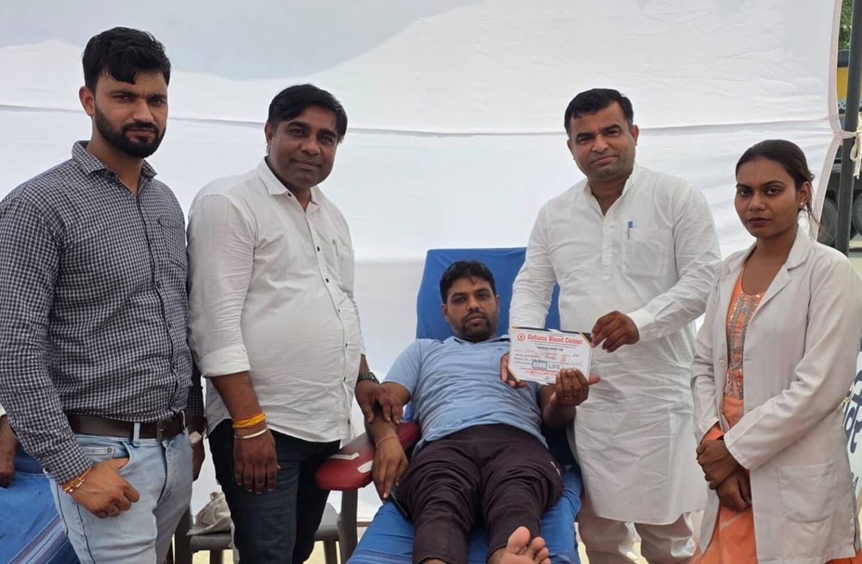 75 people donated blood in the blood donation camp.