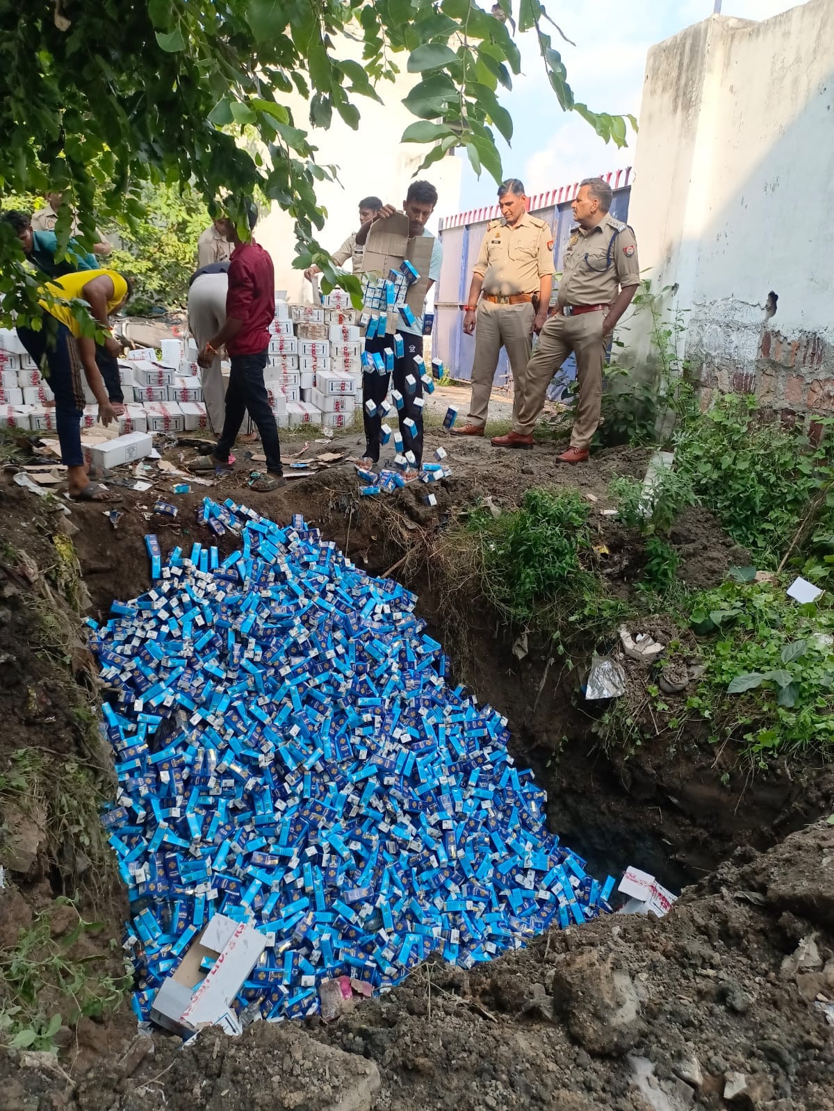 3,720 liters of country liquor destroyed.