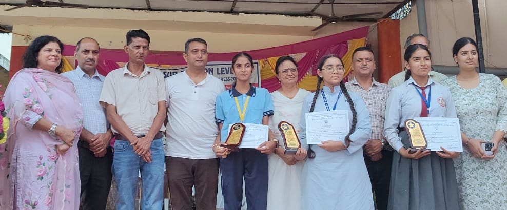 Nand Lal takes first place in the Junior category of the Math Olympiad.